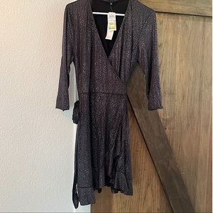 Black & White Sparkly Cocktail Dress